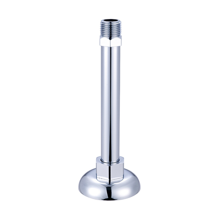 CENTRAL BRASS Stand Pipe, NPT, Polished Chrome, Connection Size: 1/2" 0342-1/2